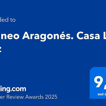 Pirineo Aragones. Casa La Paz Villa Sabiñánigo Eksteriør bilde